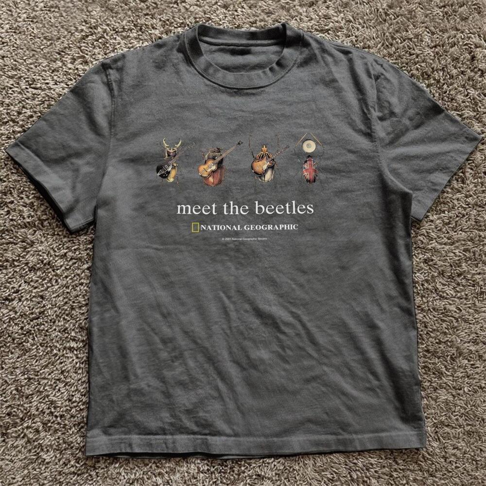 Grey National Geographic Beatles T-Shirt